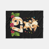 Six Seven Meme Dabbing Baby Goat 67 Funny Gen Z Ap Fleecedecke (Vorderseite (Horizontal))