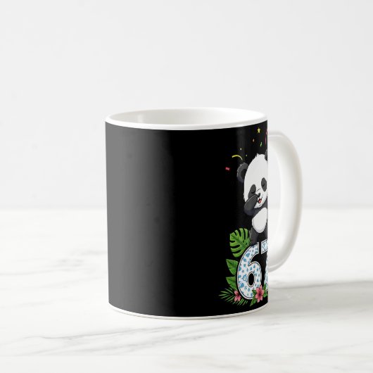 Six Seven Meme Dabbing Baby Panda 67 Funny Gen Z A Kaffeetasse (VorderseiteRechts)