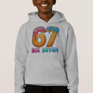 Six Seven Meme Drippy Donut Eiscreme Hoodie