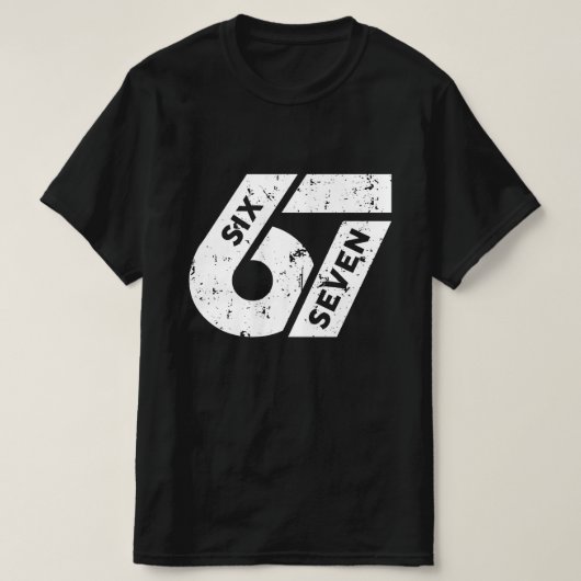 Six Seven Meme Funny 67 T-Shirt (Design vorne)