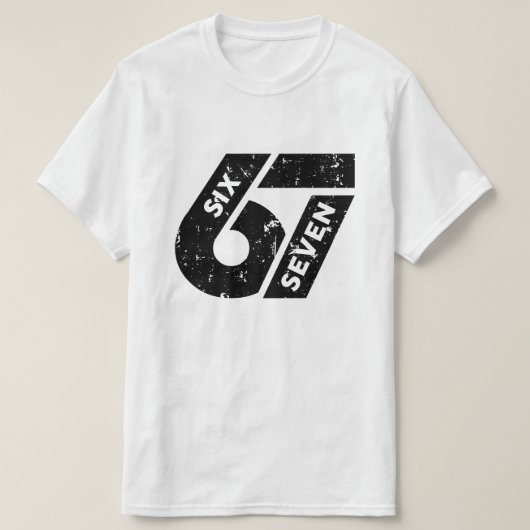Six Seven Meme Funny 67 T-Shirt (Design vorne)