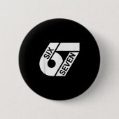 Six Seven Meme Funny Button (Vorderseite)