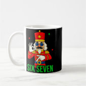 Six Seven Meme Funny Holiday Toy Soldier  Kaffeetasse (Links)