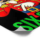 Six Seven Meme Funny Holiday Toy Soldier  Poster (Ecke)