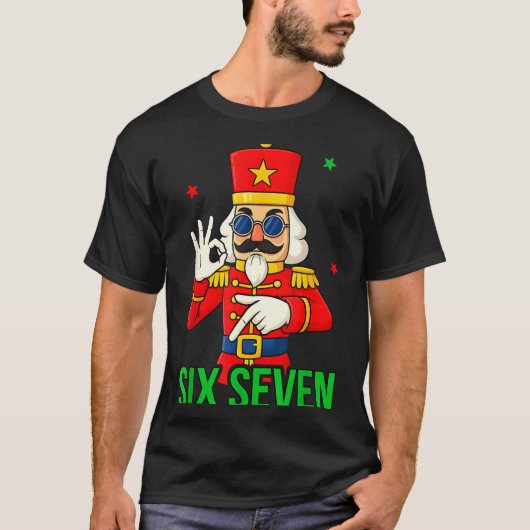 Six Seven Meme Funny Holiday Toy Soldier T-Shirt (Vorderseite)