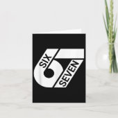 Six Seven Meme Funny Karte (Vorderseite)