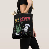 Six Seven Meme Funny Mean Guy Christmas Viral 6 7 Tasche (Von Nahem)