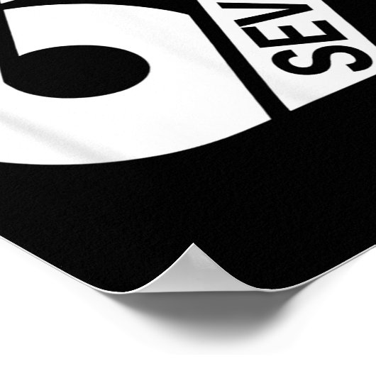 Six Seven Meme Funny Poster (Ecke)