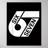 Six Seven Meme Funny Poster (Vorne)