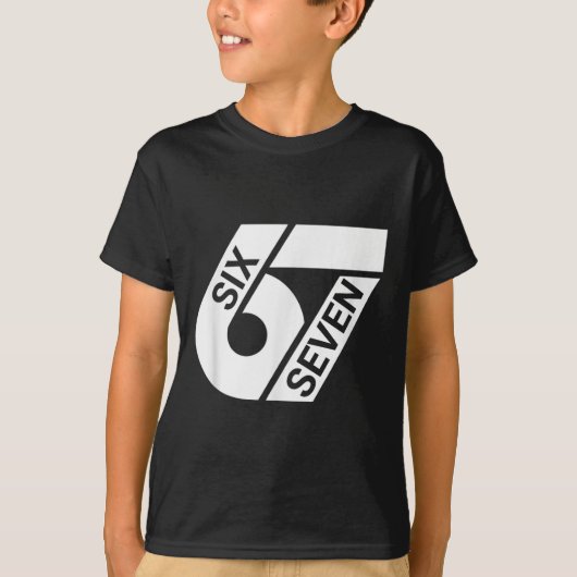 Six Seven Meme Funny T-Shirt (Vorderseite)