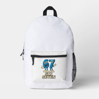 Six Seven Meme Gen Z Bedruckter Rucksack