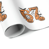 Six Seven Meme Halloween 67 Mason Spooky Geschenkpapier (Rolleneckpunkt)
