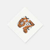 Six Seven Meme Halloween 67 Mason Spooky Serviette (Ecke)