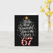 Six Seven Meme Its The Most Wonderful Time 67 Chri Karte (Gelbe Blume)