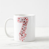 Six Seven Meme Number 7 Couples Matching Valentine Kaffeetasse (Links)