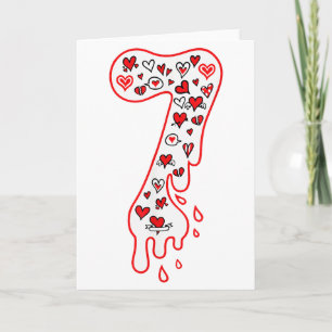 Six Seven Meme Nummer 7 Paare passend zum Valentin Karte