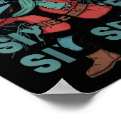 Six Seven Meme Shark Dab Se Dabbing Funny Xmas 67  Poster (Ecke)