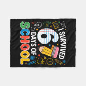 Six Seven Meme Survived 67 Days Of School Student Fleecedecke (Vorderseite (Horizontal))