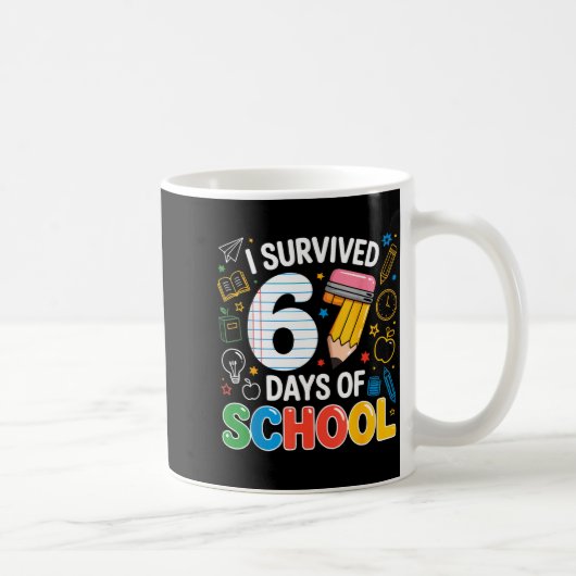 Six Seven Meme Survived 67 Days Of School Student  Kaffeetasse (Rechts)