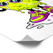 Six Seven Meme Tennis Ice Cream Drip 67 For Kids B Poster (Ecke)