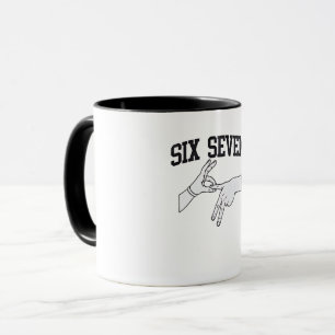 Six Seven Meme Viral 67 Mason Sign Language Tasse
