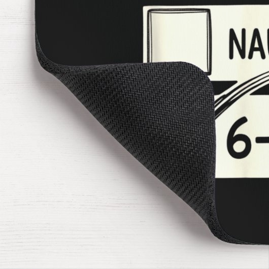 Six Seven Nice Naughty 6-7 Slang  Mousepad (Ecke)