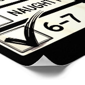 Six Seven Nice Naughty 6-7 Slang Poster (Ecke)