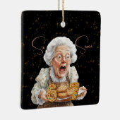 Six Seven On Grannie's Cookie Plate Christmas Keramikornament (Rechts)