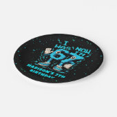 Six Seven Pixel Meme Birthday Paper Plate Pappteller (Schrägansicht)