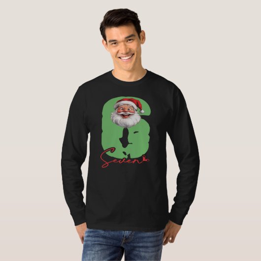 Six Seven Santa, Funny Matching T-Shirt (Vorne ganz)