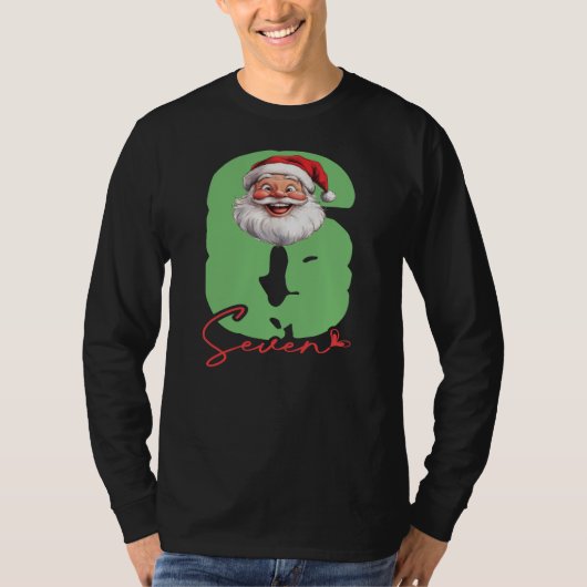 Six Seven Santa, Funny Matching T-Shirt (Vorderseite)