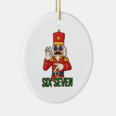 Six Seven Schneemann Weihnachten Nussknacker 6 7 X Keramik Ornament (Rechts)