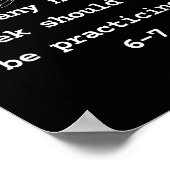 Six Seven Shirt, Music Teacher 6 7 Funny Number 67 Poster (Ecke)