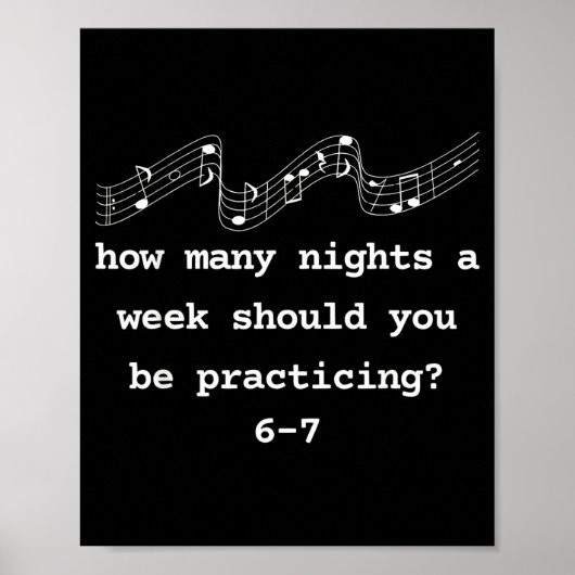Six Seven Shirt, Music Teacher 6 7 Funny Number 67 Poster (Vorne)