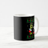 Six Seven Skeleton Meme Christmas Ugly Sweater 67 Kaffeetasse (VorderseiteRechts)