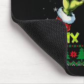 Six Seven Skelett Meme Weihnachten hässlicher Pull Mousepad (Ecke)