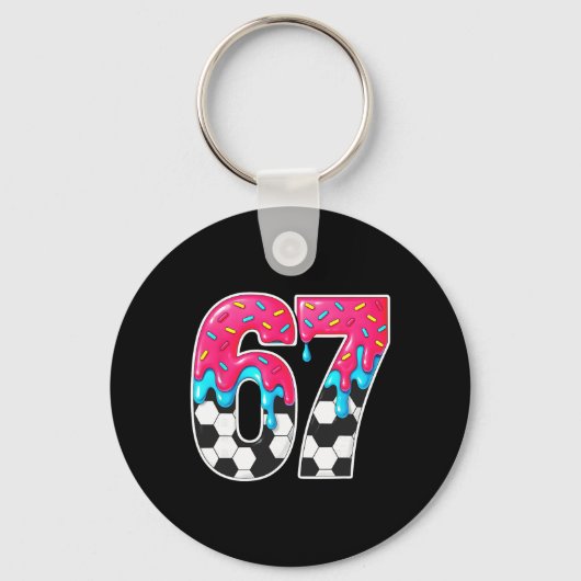 Six Seven Soccer Drip _1 Schlüsselanhänger (Vorderseite)