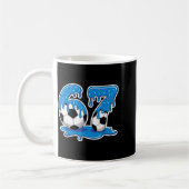 Six Seven Soccer Ice Cream Drip Funny Design  Kaffeetasse (Links)