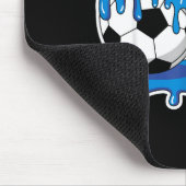 Six Seven Soccer Ice Cream Drip Funny Design  Mousepad (Ecke)