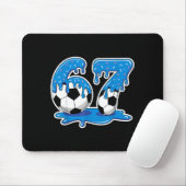 Six Seven Soccer Ice Cream Drip Funny Design  Mousepad (Mit Mouse)