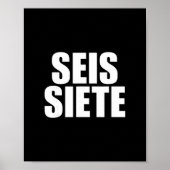 Six Seven Spanish  Poster (Vorne)