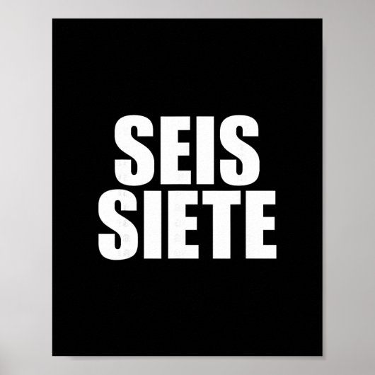 Six Seven Spanish Poster (Vorne)