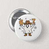Six Seven Spooky Halloween Sport 67 Mason Meme Button (Vorne & Hinten)