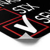 Six Seven Trending 67 Gen Alpha Slang  Poster (Ecke)