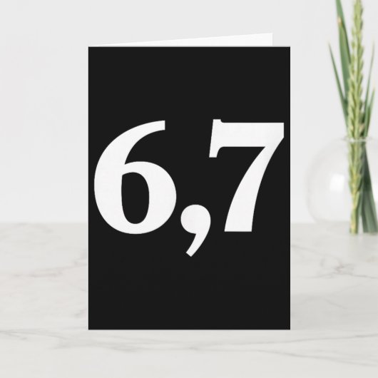 Six Seven Trending 67 Logo _2 Karte (Vorderseite)