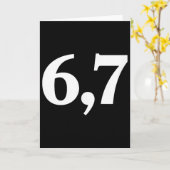 Six Seven Trending 67 Logo _2 Karte (Gelbe Blume)