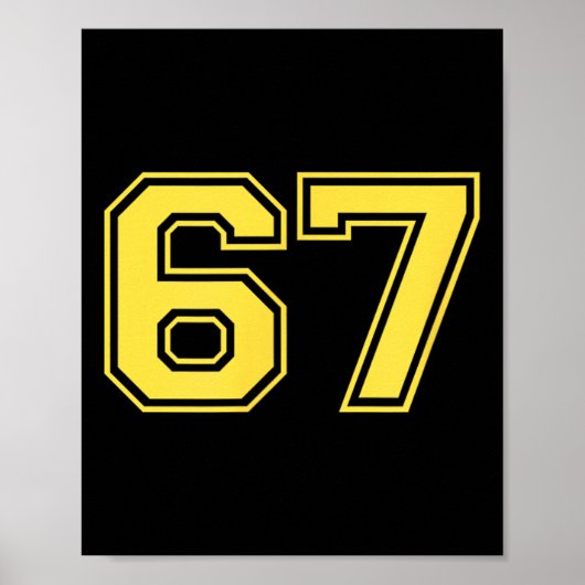 Six Seven Trending 67 Logo Poster (Vorne)
