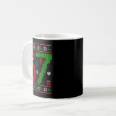 Six Seven Ugly Christmas Sweater 67 Meme Xmas Boys Kaffeetasse (Vorderseite Links)