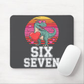 Six Seven Valentine’s Day Dinosaur T-rex For Kids Mousepad (Mit Mouse)