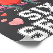 Six Seven Valentine’s Day Dinosaur T-rex For Kids  Poster (Ecke)